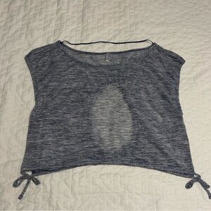 NWOT FP Movement by Free People Tried and True Cut Out Back Tee Navy Blue